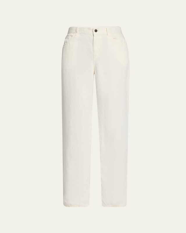 Eglitta Straight-Leg Linen Jeans